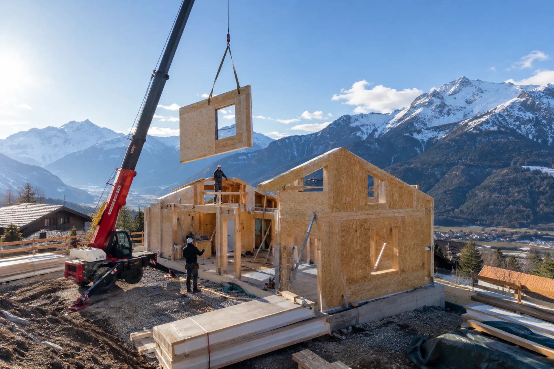 Panneaux SIP à Albertville : construire vite en Tarentaise